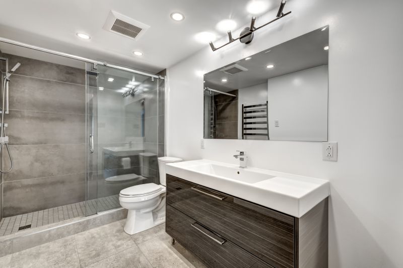 Completed Bathroom with Modern Design